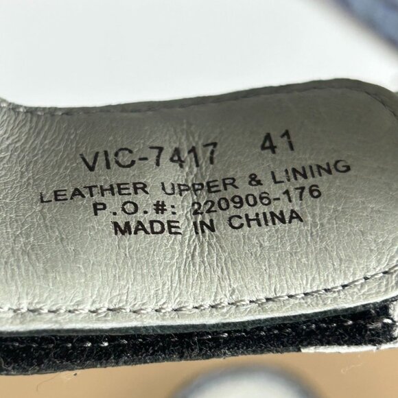 Alegria Victoriah Slide Sandals Womens 10.5/11 EU 41 Blue Leather Hook and Loop - Picture 5 of 10